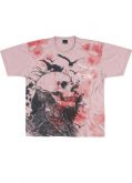 Camiseta Meia Malha Penteada Rosa Love View